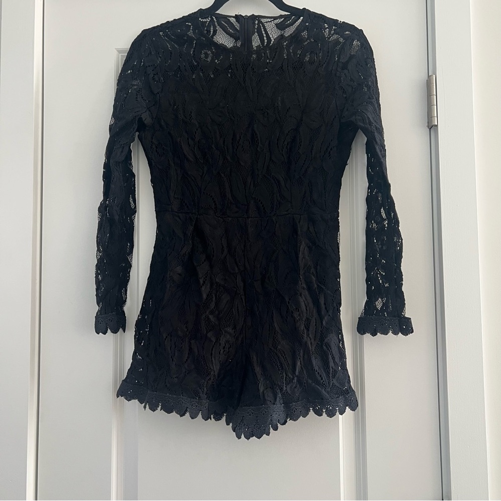 Black Lace Romper